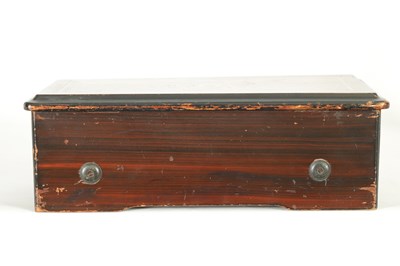 Lot 705 - A LATE 19TH CENTURY SWISS CYLINDER MUSIC BOX