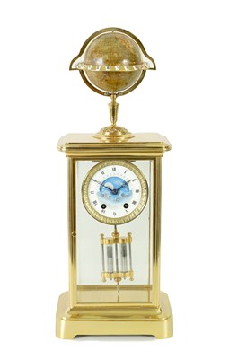 Lot 1187 - EDOUARD SERIN, PARIS. A LATE 19TH CENTURY FOUR GLASS REVOLVING GLOBE CLOCK