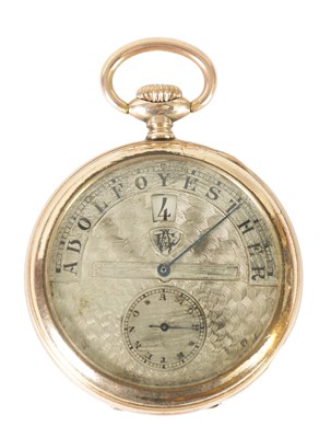 Lot 469 - AN EARLY 20TH CENTURY SWISS JUMP HOUR OPEN FACED POCKET WATCH