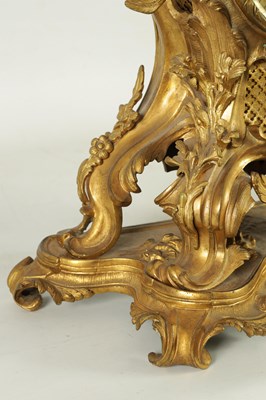 Lot 1245 - A LATE 19TH CENTURY FRENCH ORMOLU MANTEL CLOCK