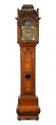 Lot 1122 - JAN VAN BRUSSEL, ANSTERDAM.  AN 18TH CENTURY DUTCH MARQUETRY 8 DAY LONG CASE CLOCK