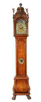 Lot 1170 - AVAN OOSTROM, AMSTERDAM.  AN IMPRESSIVE 18TH CENTURY DUTCH MARQUETRY 8 DAY LONG CASE CLOCK