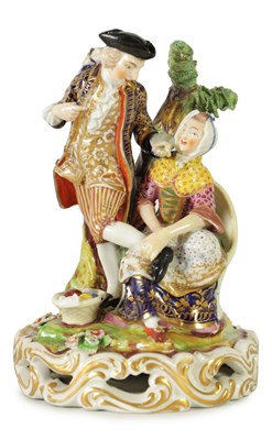 Lot 66 - AN EARLY 19TH CENTURY DERBY FIGURE GROUP