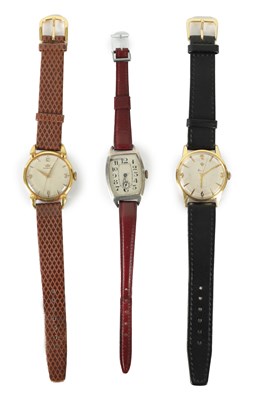 Lot 459 - A COLLECTION OF THREE VINTAGE WRISTWATCHES