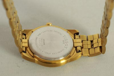Lot 485 - A GENTLEMAN’S GOLD PLATED TISSOT WRISTWATCH