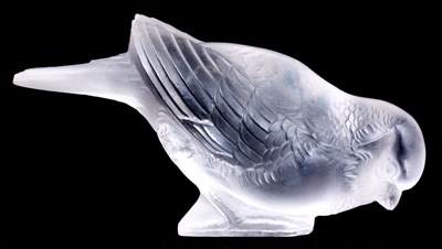 Lot 128 - R. LALIQUE, A FROSTED GLASS PAPERWEIGHT OF A...