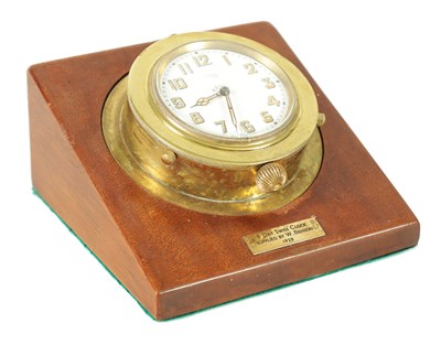 Lot 1167 - AN EARLY 20TH CENTURY 8-DAY DESK CLOCK SUPPLIED BY J.W. BENSON