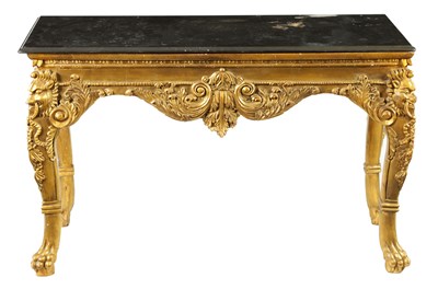 Lot 1411 - A MID 20TH CENTURY ADAM STYLE GILT PIER TABLE