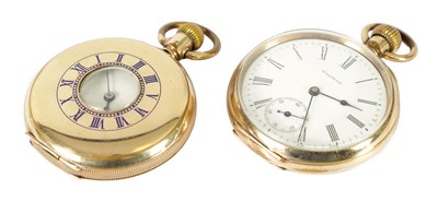 Lot 457 - TWO GOLD-FILLED POCKET WATCHES