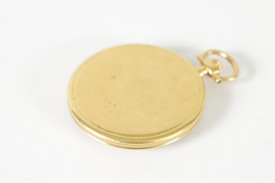 Lot 474 - A 9CT GOLD LONGINES OPEN FACE POCKET WATCH