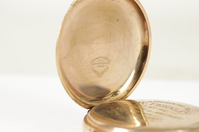 Lot 475 - TWO ELGIN FULL HUNTER GOLD PLATED POCKET WATCHES