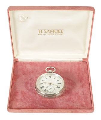 Lot 480 - H SAMUEL MANCHESTER A SILVER CASED OPEN-FACED POCKET WATCH