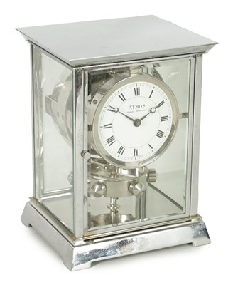 Lot 1136 - J.L. REUTTER, NO. 2286. A 1930’S CHROMIUM PLATED ATMOS ‘PENDULE PERPETUELLE’