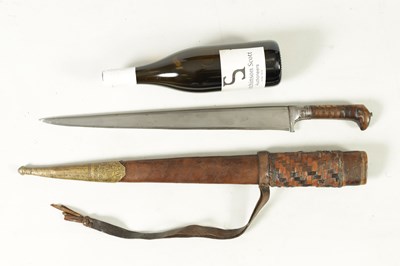 Lot 372 - A 19TH CENTURY INDIAN KHYBER KNIFE