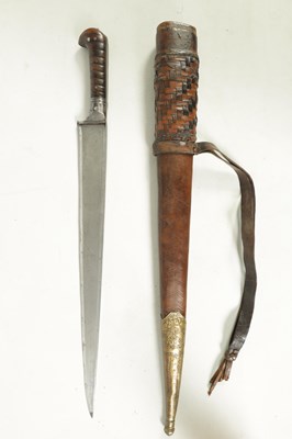 Lot 372 - A 19TH CENTURY INDIAN KHYBER KNIFE