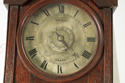 Lot 1210 - WHITEHURST, DERBY. A LATE GEORGE III HOODED WALL CLOCK