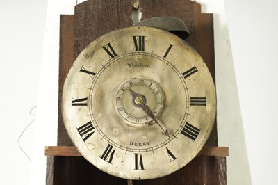 Lot 1210 - WHITEHURST, DERBY. A LATE GEORGE III HOODED WALL CLOCK