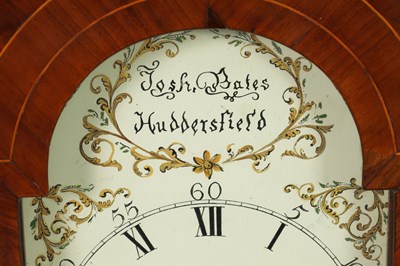 Lot 1229 - JOSH BATES, HUDDERSFIELD. A LATE GEORGE III MAHOGANY DOUBLE FUSEE BRACKET CLOCK