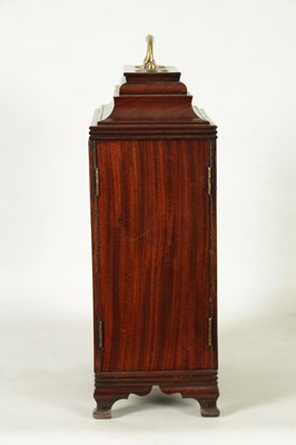 Lot 741 - WILLIAM JACKSON, FRODSHAM A GEORGE III PAINTED DIAL MAHOGANY BRACKET CLOCK