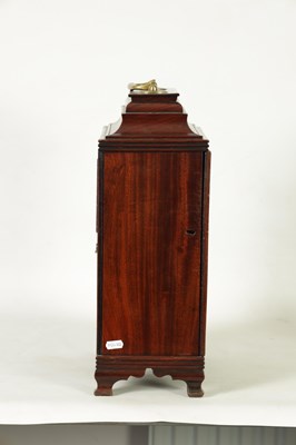 Lot 741 - WILLIAM JACKSON, FRODSHAM A GEORGE III PAINTED DIAL MAHOGANY BRACKET CLOCK