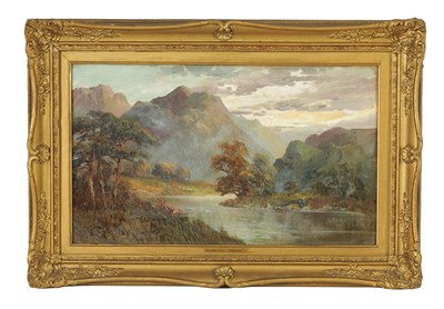 Lot 1049 - W. RICHARDS (F.E. JAMEISON) 19TH CENTURY OIL ON CANVAS ‘THE COE, GLENCOE’