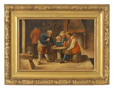 Lot 1014 - A 19TH CENTURY CONTINENTAL OIL ON CANVAS