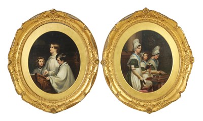 Lot 1088 - A PAIR OF 19TH CENTURY OIL ON CANVAS PORTRAITS