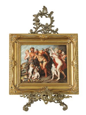 Lot 123 - AFTER PETER PAUL RUBENS. A 19TH CENTURY CONTINENTAL PORCELAIN PLAQUE