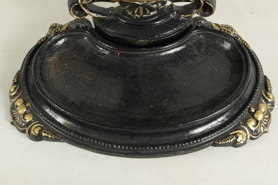 Lot 633 - A 19TH CENTURY PAINTED CAST IRON STICK/UMBRELLA STAND