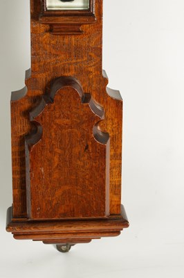 Lot 813 - CALLAGHAN, 23 NEW BOND STREET, LONDON. A LATE 19TH CENTURY OAK CASED STICK BAROMETER