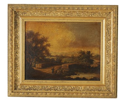 Lot 1008 - AN EARLY 19TH CENTURY OIL ON BOARD