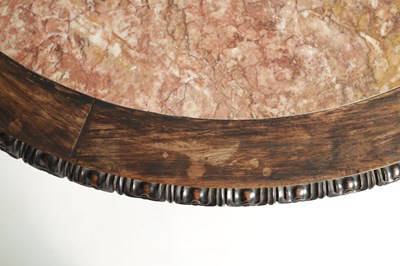 Lot 205 - AN 18TH/19TH CENTURY CHINESE HARDWOOD CENTRE TABLE POSSIBLY ZITAN
