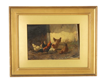 Lot 999 - AFTER EDGAR HUNT A 19TH CENTURY OIL ON WOOD PANEL