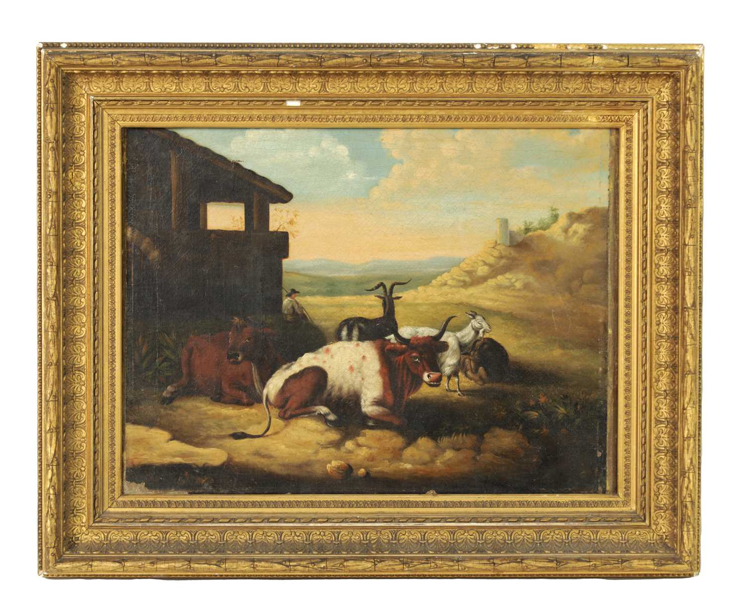 Lot 1023 - A 19TH CENTURY OIL ON CANVAS