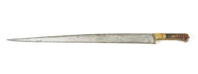 Lot 618 - A 19TH CENTURY INDIAN KHYBER KNIFE