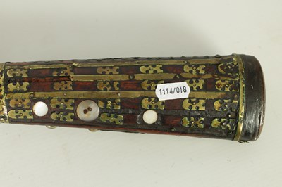 Lot 608 - A 19TH CENTURY AFGHAN JEZAIL FLINTLOCK RIFLE