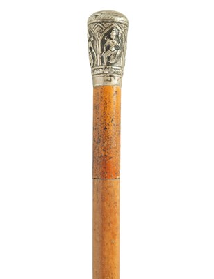 Lot 661 - A 19TH CENTURY ANGLO INDIAN MALACCA CANE SWORD-STICK