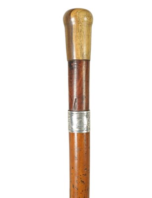 Lot 695 - A 19TH CENTURY MALACCA CANED SWORD STICK