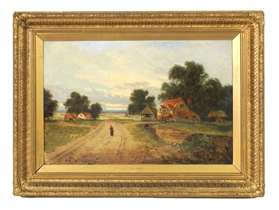 Lot 618 - A 19TH CENTURY OIL ON CANVAS.