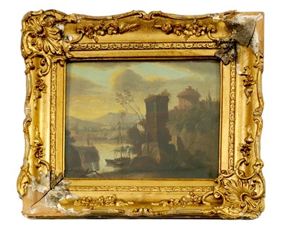 Lot 997 - A LATE 18TH CENTURY OIL ON CANVAS LAID ON WOODEN PANEL