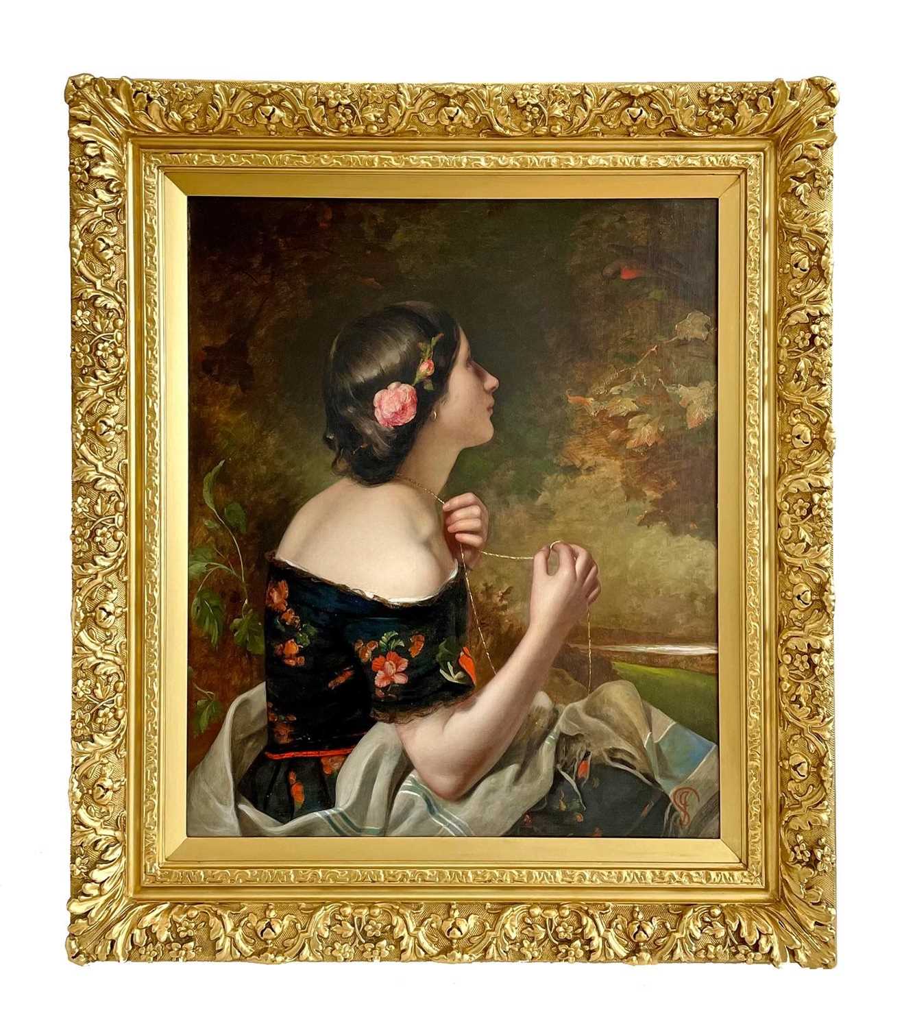 Lot 1047 - JAMES SANT, R.A. (BRITISH, 1820-1916). A FINE LATE 19TH CENTURY OIL ON CANVAS