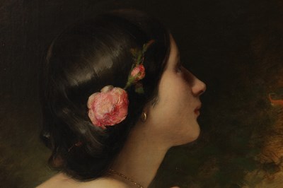 Lot 1047 - JAMES SANT, R.A. (BRITISH, 1820-1916). A FINE LATE 19TH CENTURY OIL ON CANVAS