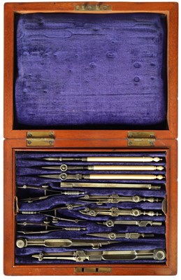 Lot 703 - A LATE 19TH CENTURY ARCHITECTS DRAWING INSTRUMENTS SET