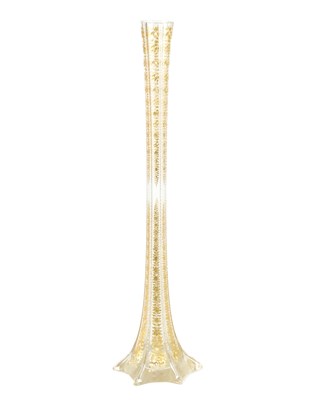 Lot 18 - AN IMPRESSIVE EXHIBITION QUALITY 19TH CENTURY FRENCH BACCARAT GLASS FLOOR STANDING FLARED TAPERING TRUMPET VASE