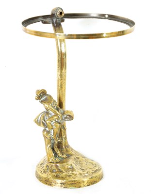 Lot 917 - PETER TERESZCZUK (1875 - 1963). AN ART DECO GILT BRONZE DESK LAMP