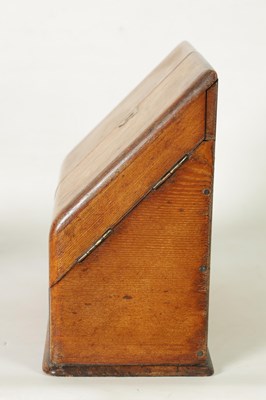 Lot 795 - A LATE 19TH CENTURY OAK STATIONARY BOX