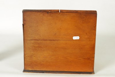 Lot 795 - A LATE 19TH CENTURY OAK STATIONARY BOX