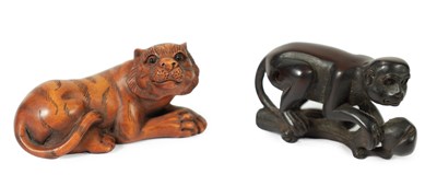 Lot 185 - TWO JAPANESE MEIJI PERIOD NETSUKE