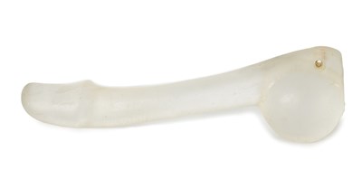 Lot 342 - A 19TH CENTURY CHINESE ROCK CRYSTAL PHALLUS