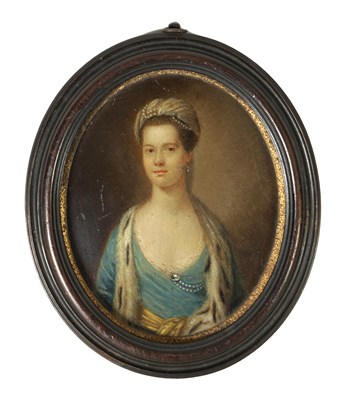 Lot 1053 - AN EARLY 18TH CENTURY OIL ON COPPER - PORTRAIT OF A LADY